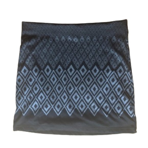 ---  Gray Black Knit Pencil Skirt Size XL - Picture 1 of 1
